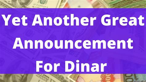 has the dinar revalue yet